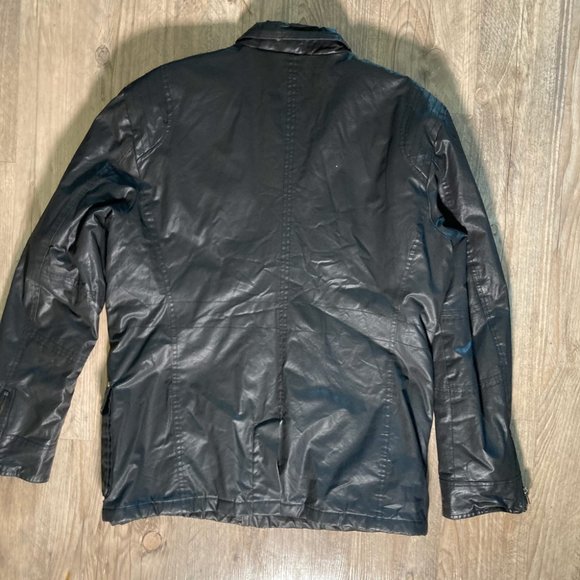 Black Jacket, cotton and polyurethane, Size L - Picture 2 of 4